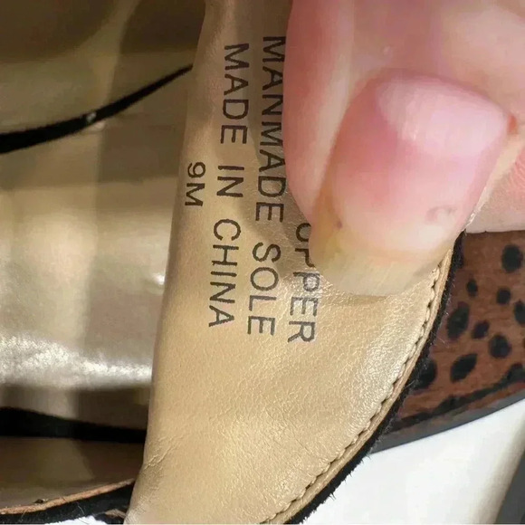 Ann Taylor Brown and Black Flats with Leopard Print - Picture 8 of 11